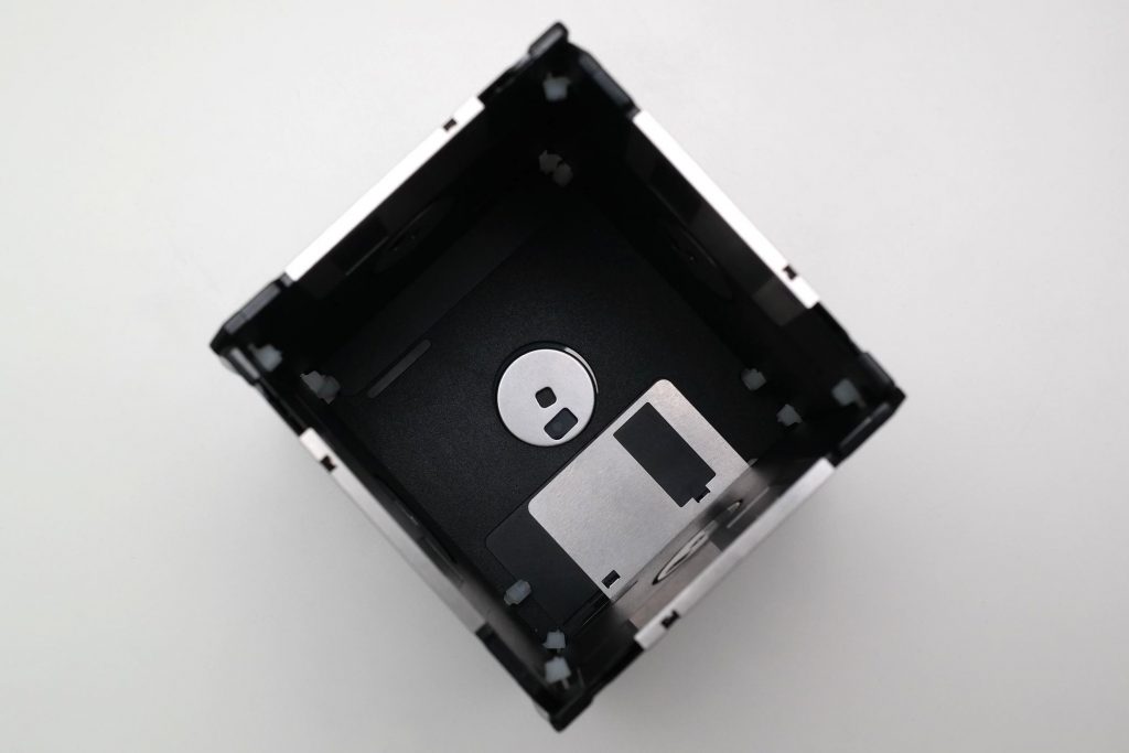3,5-Zoll Floppy-Disk-Stifthalter, Ansicht von Oben