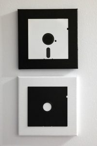 Black & White - Floppy Art